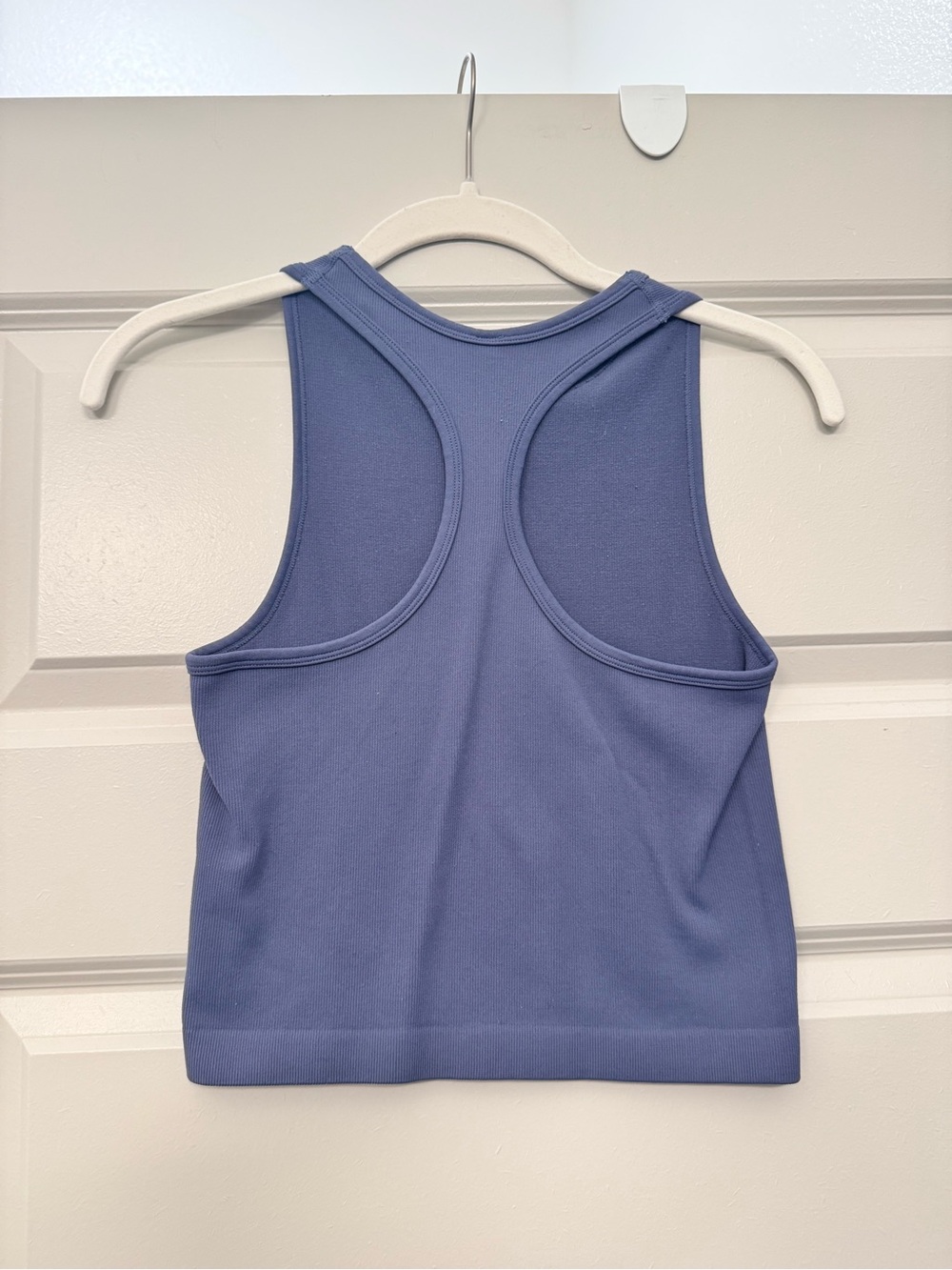By Together Blue Racerback Crop Tank